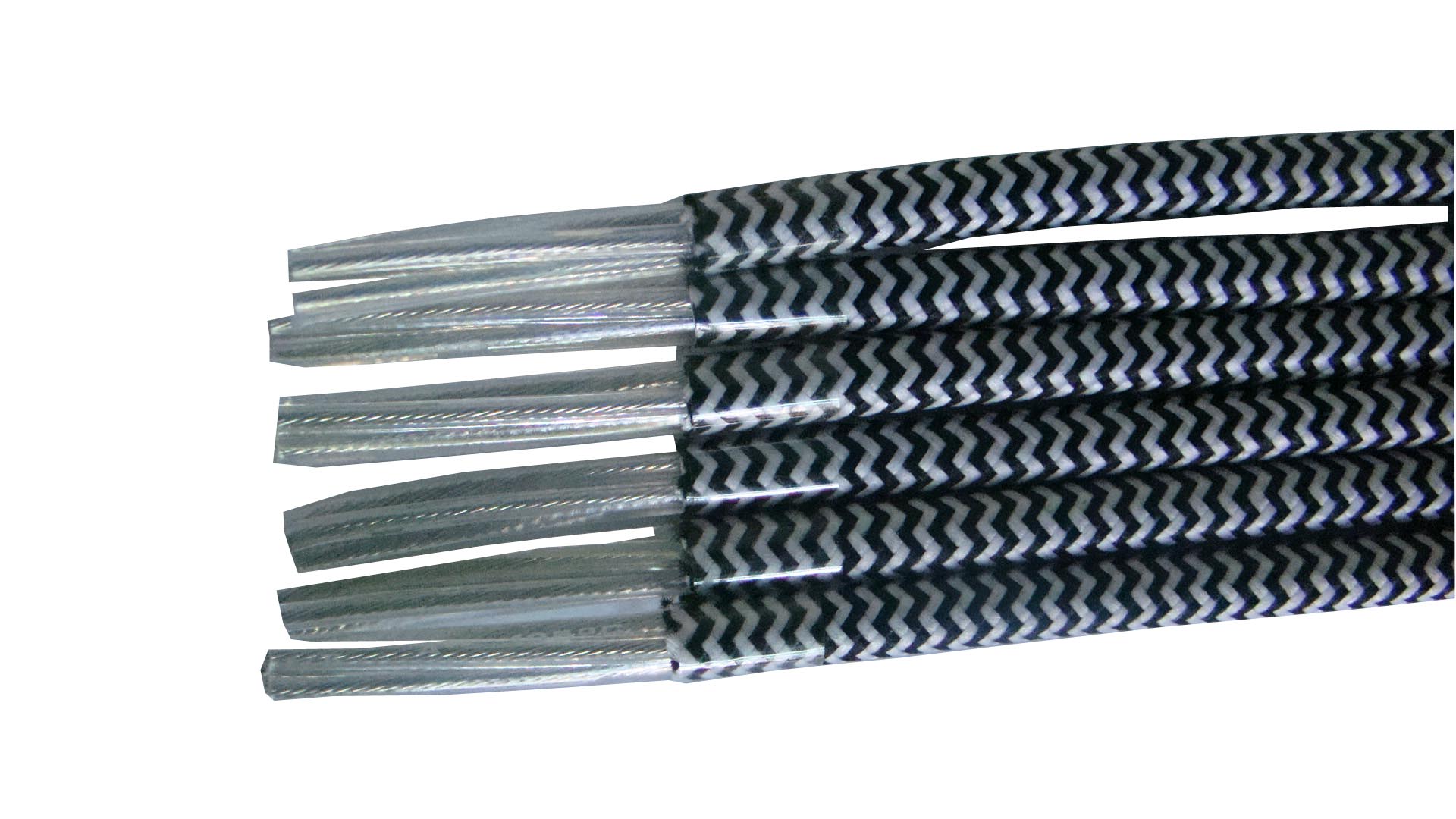 Fiber Glass Braid  Multiple Core Cable